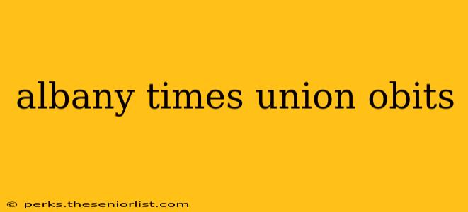 albany times union obits