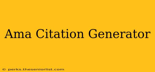 Ama Citation Generator