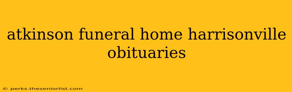 atkinson funeral home harrisonville obituaries