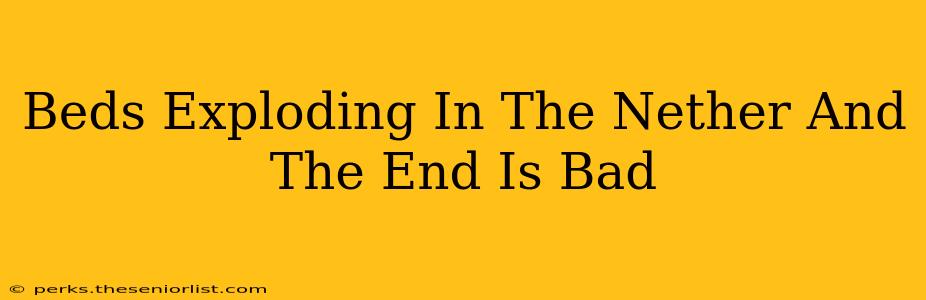 Beds Exploding In The Nether And The End Is Bad