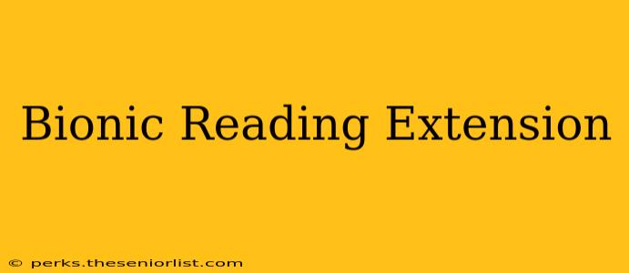 Bionic Reading Extension