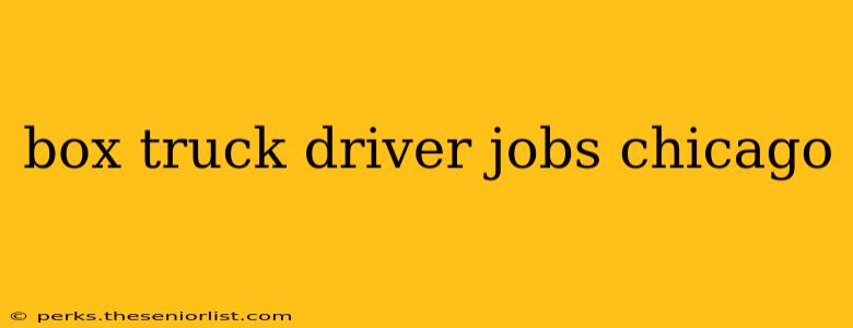 box truck driver jobs chicago