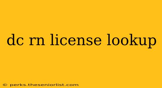 dc rn license lookup