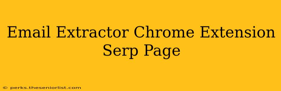 Email Extractor Chrome Extension Serp Page