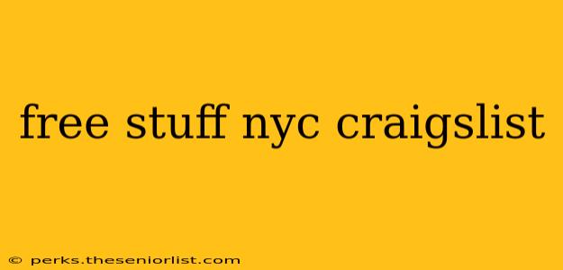 free stuff nyc craigslist