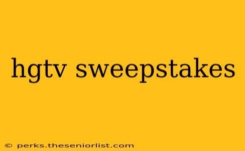 hgtv sweepstakes