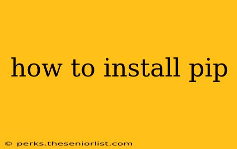 how to install pip