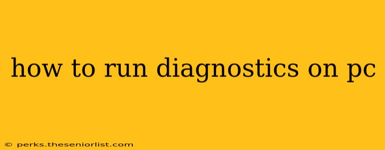 how to run diagnostics on pc