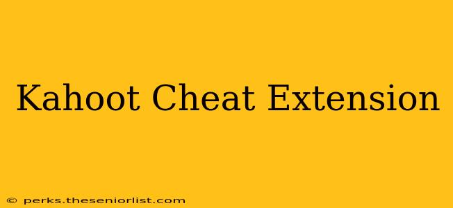 Kahoot Cheat Extension