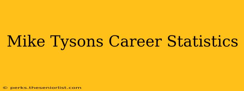Mike Tysons Career Statistics
