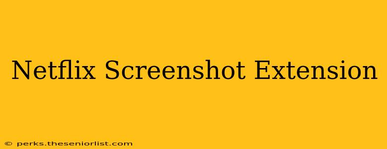 Netflix Screenshot Extension