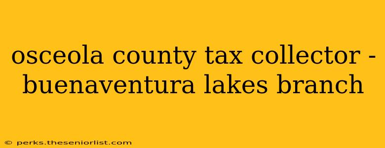 osceola county tax collector - buenaventura lakes branch