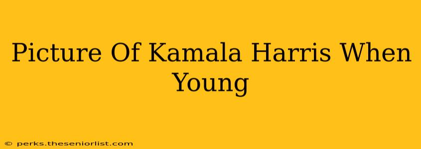 Picture Of Kamala Harris When Young