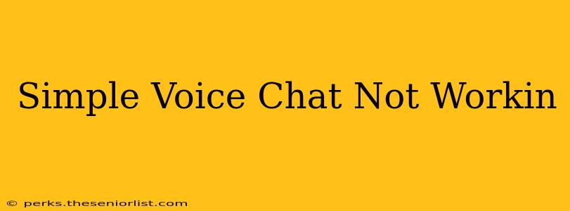 Simple Voice Chat Not Workin