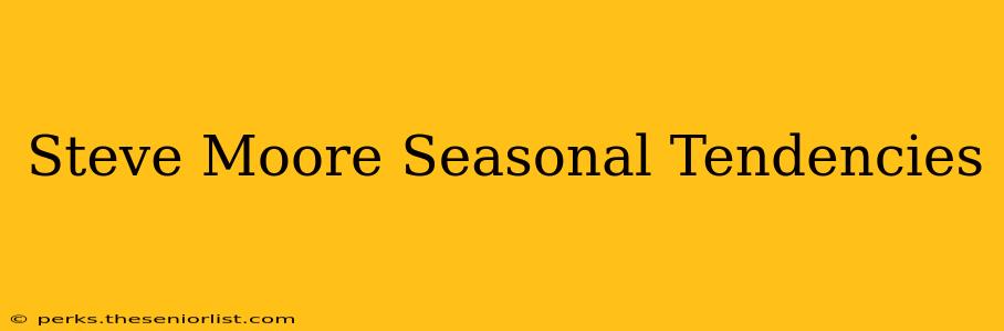 Steve Moore Seasonal Tendencies