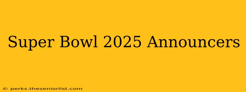 Super Bowl 2025 Announcers