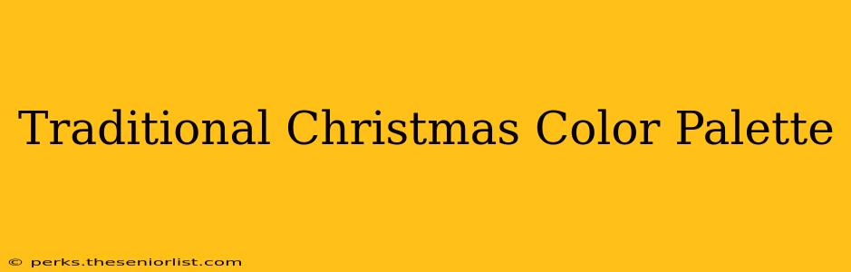 Traditional Christmas Color Palette