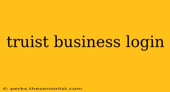 truist business login