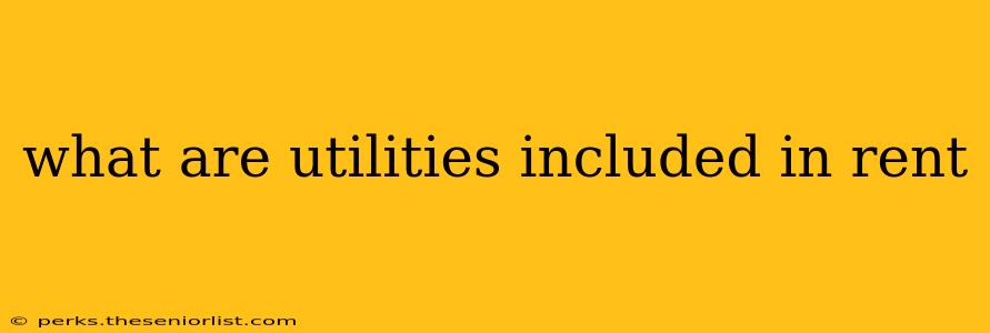 what are utilities included in rent