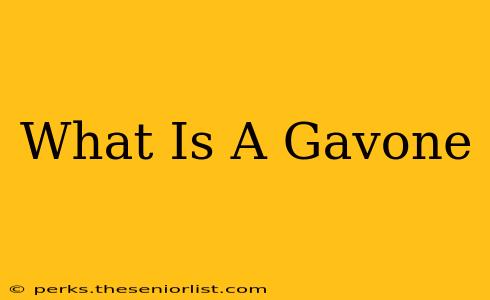 What Is A Gavone