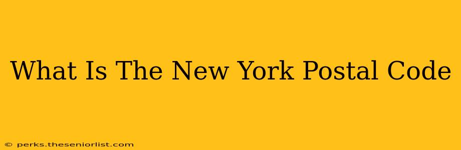 What Is The New York Postal Code