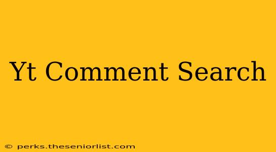 Yt Comment Search